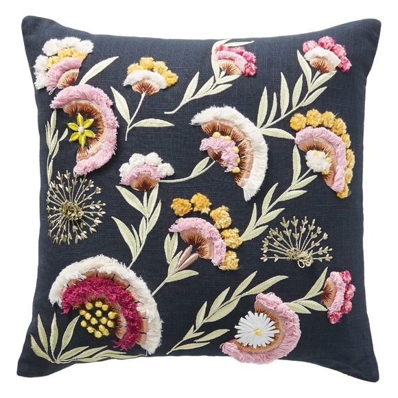 Anthropologie Other - Anthro Olga Prinku Embroidered Odette Pillow